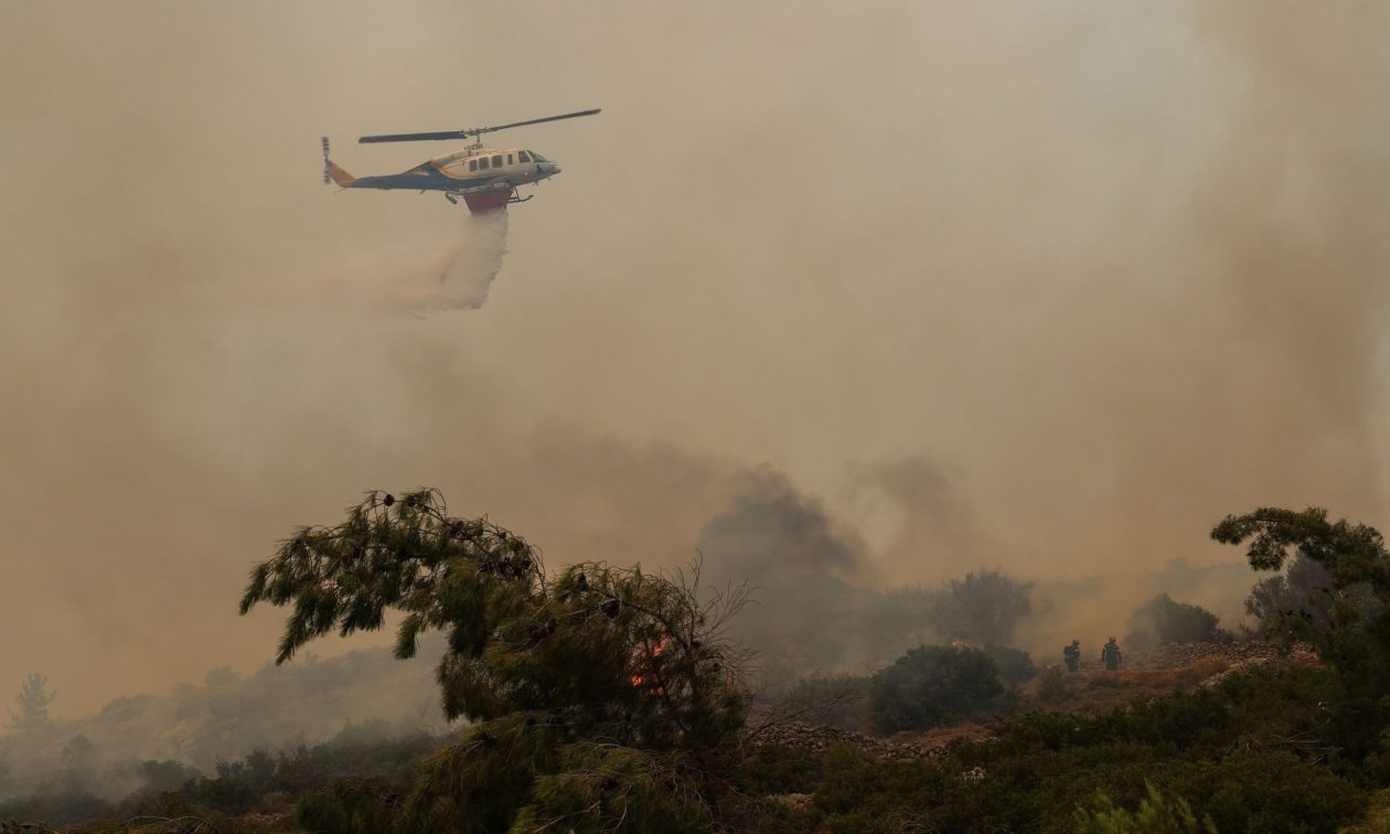 Η δορυφορική εικόνα του Copernicus από την Χίο δείχνει το μέγεθος της καταστροφής από την φωτιά