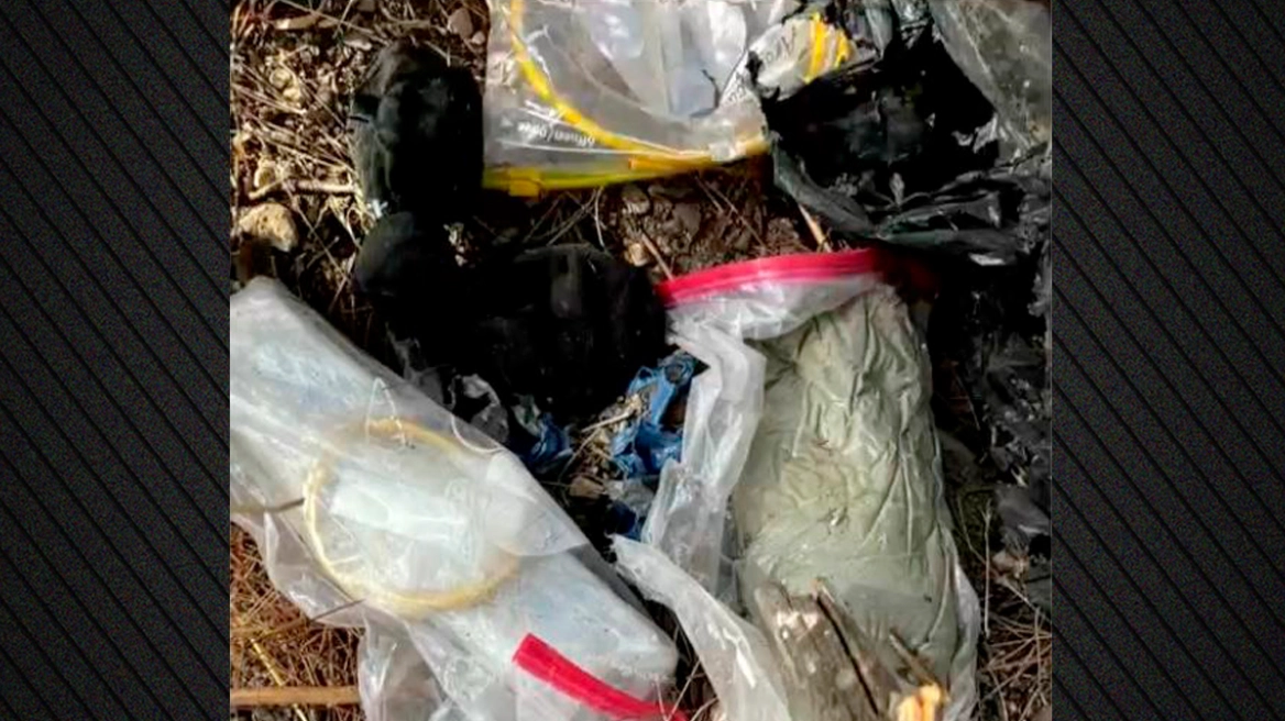 Φωτογραφίες από τις εκρηκτικές ύλες που βρέθηκαν στην Πανεπιστημιούπολη Ζωγράφου