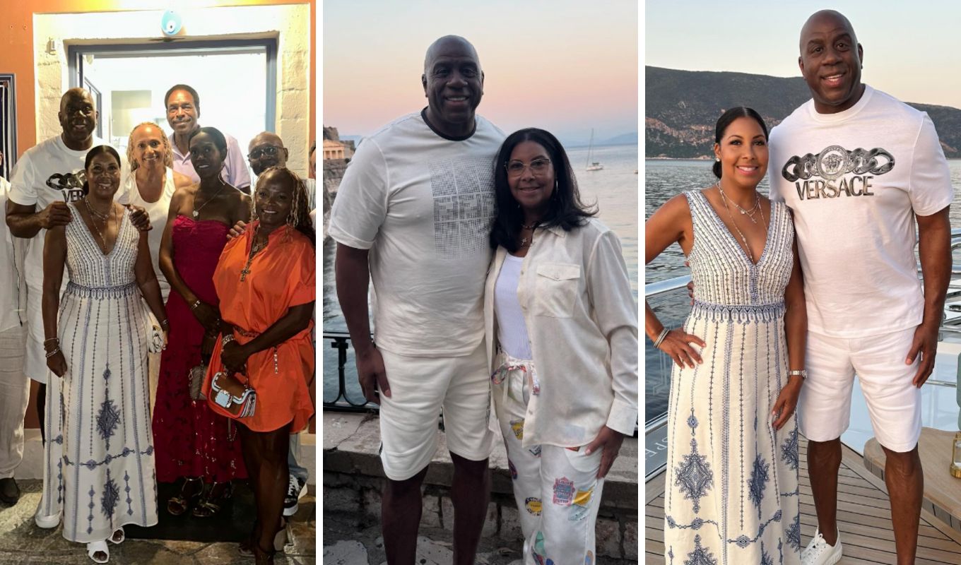 Στην Ελλάδα ξανά για διακοπές ο θρύλος του NBA Μάτζικ Τζόνσον – Οι φωτογραφίες στα νησιά του Ιονίου