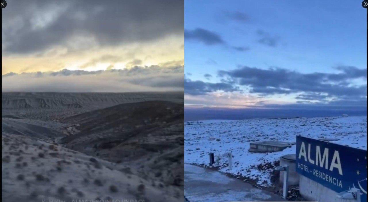 Σπάνιο φαινόμενο στη Χιλή: Χιόνισε στην έρημο Ατακάμα – Δείτε βίντεο και εικόνες