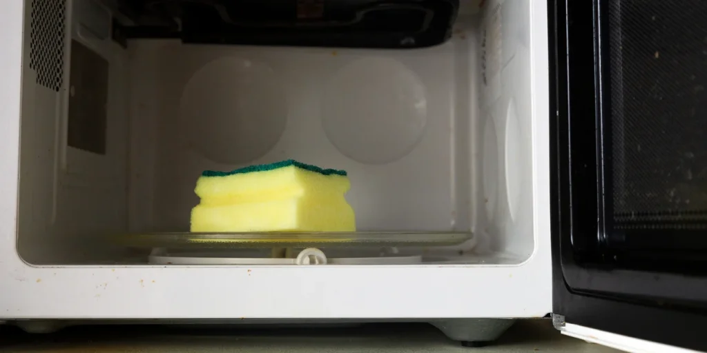 Γιατί να ζεστάνετε το σφουγγάρι στον φούρνο μικροκυμάτων; – Δείτε σε τι χρησιμεύει 
