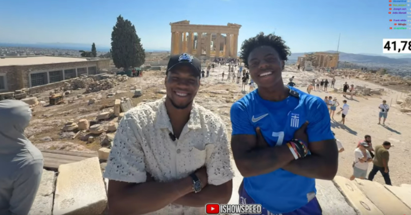 Βίντεο: Η στιγμή που ο Γιάννης Αντετοκούνμπο σπάει την καρέκλα που καθόταν στο livestream του IShowSpeed