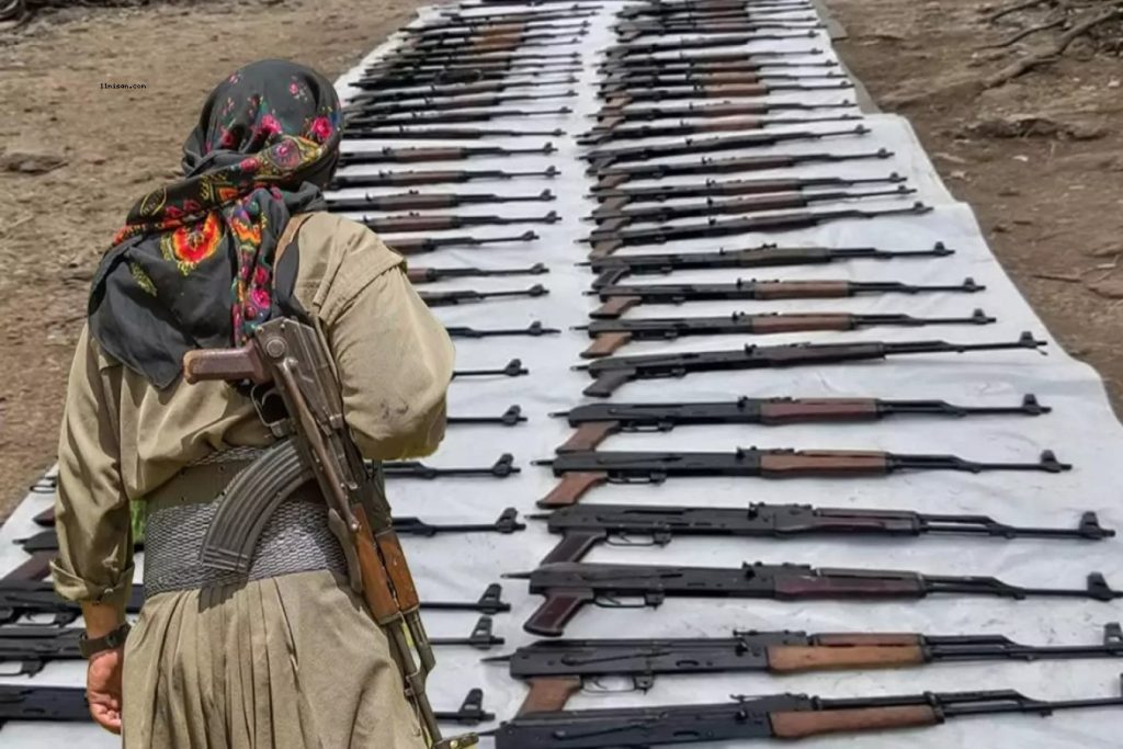 Ξεκινά ο αφοπλισμός του PKK στο βόρειο Ιράκ – Σαράντα μέλη της οργάνωσης έριξαν τα όπλα στη φωτιά (βίντεο)