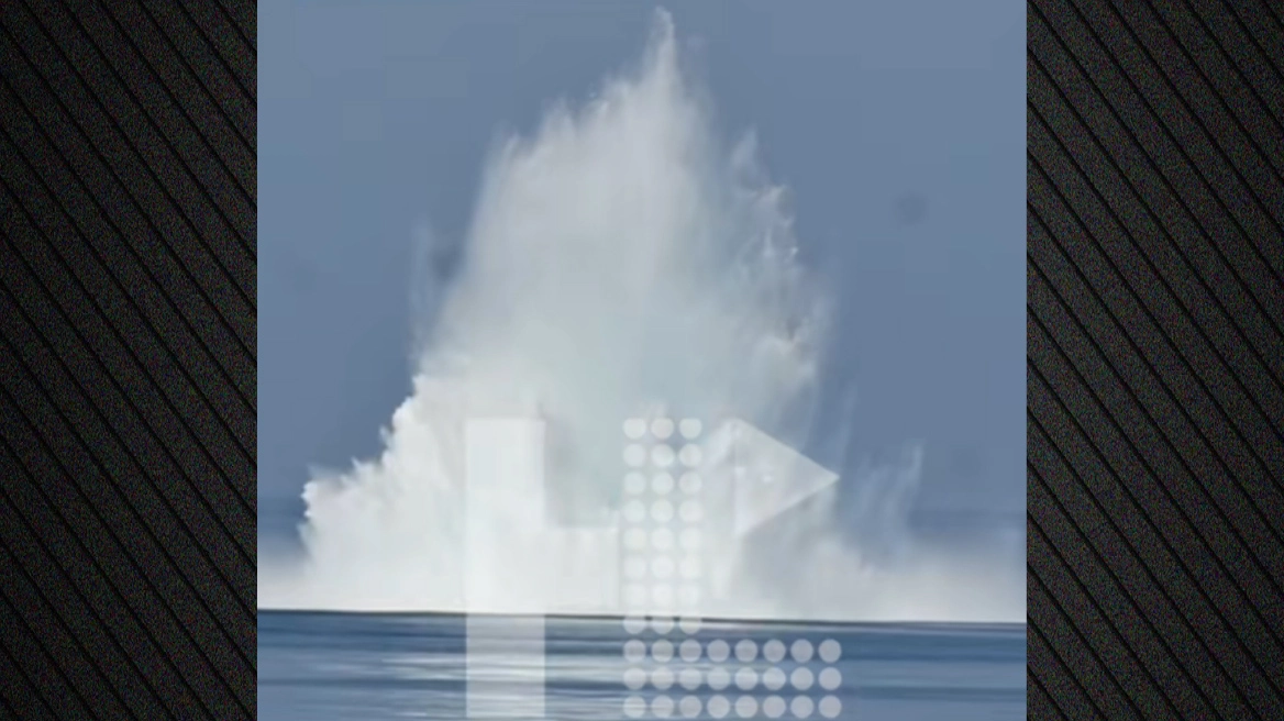 Η στιγμή της έκρηξης νάρκης του Β’ ΠΠ στον Πύργο Ηλείας (βίντεο)