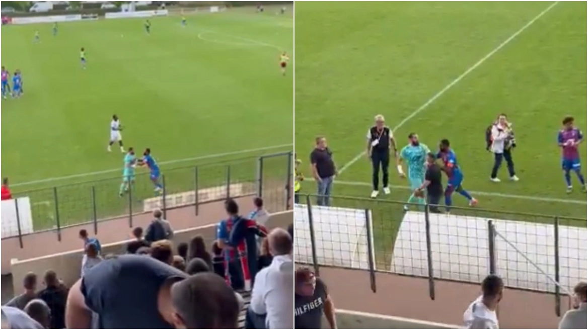 Βίντεο: «Εκτός εαυτού» ο τερματοφύλακας της Καέν – «Όποιος μίλησε για την αδερφή μου να έρθει εδώ τώρα»