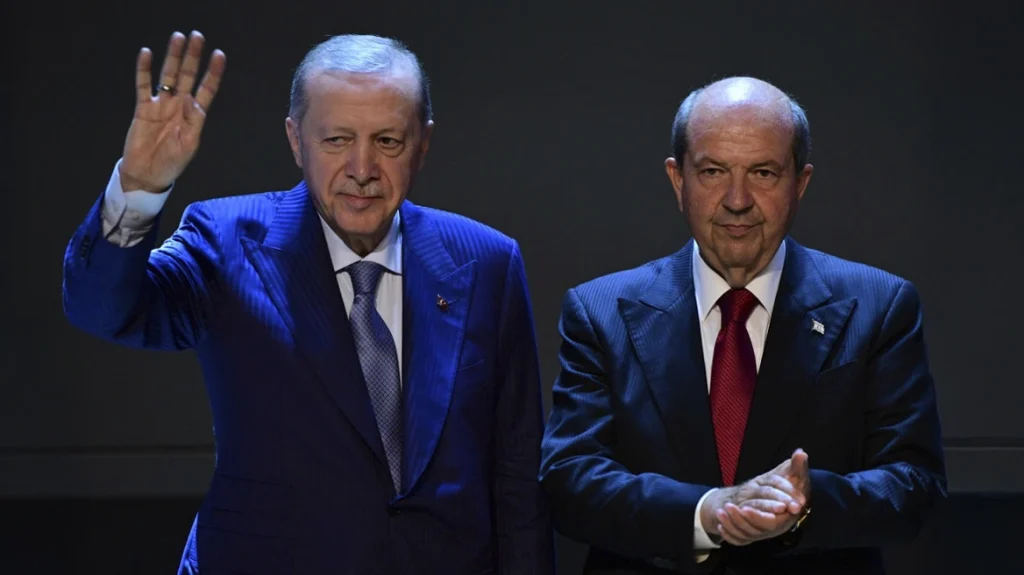 Ερντογάν από τα Κατεχόμενα: «Η  λύση των δύο κρατών είναι που πρέπει να αποδεχτεί η διεθνής κοινότητα»