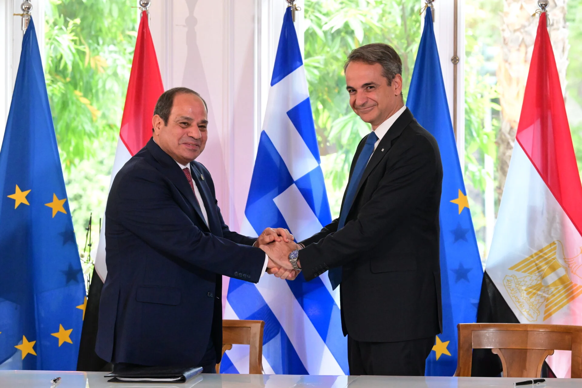 Τηλεφωνική επικοινωνία Κ.Μητσοτάκη με τον πρόεδρο της Αιγύπτου: Τι συζήτησαν