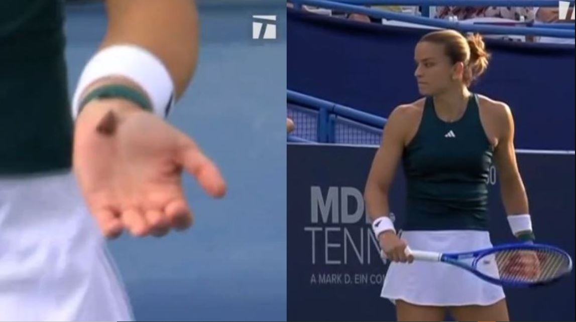 Βίντεο: Η στιγμή που η Μαρία Σάκκαρη σταματά το παιχνίδι της για να σώσει ένα σκαθάρι