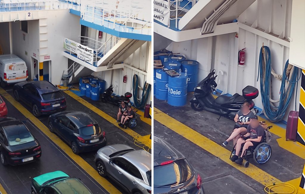 Ποινές «χάδι» στους αρμόδιους για το περιστατικό παιδιού με αμαξίδιο που ταξίδεψε σε γκαράζ ferry boat στη Θάσο