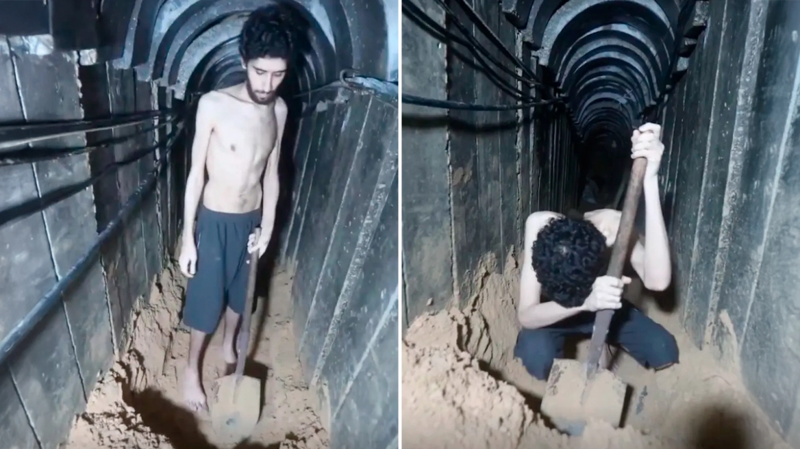 Σοκάρει το νέο βίντεο με Ισραηλινό όμηρο που έδωσε στη δημοσιότητα η Χαμάς: Σκάβει τον τάφο του!