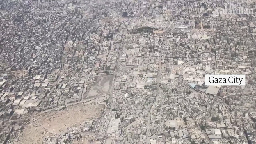 «Κρανίου τόπος» η Λωρίδα της Γάζας: Πώς φαίνεται από ψηλά – Το πριν και το μετά (βίντεο)