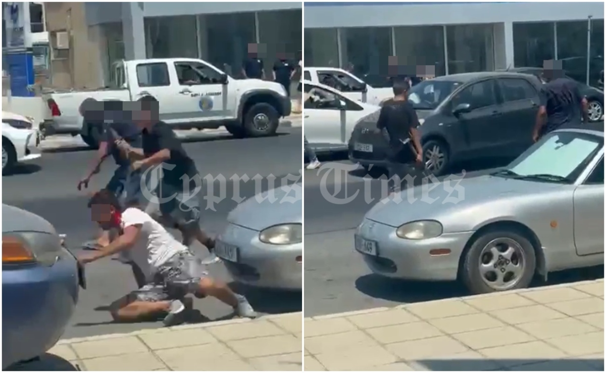 Άγριο ξύλο μεταξύ Ελληνοκυπρίων και Κούρδων στη Λεμεσό – Δείτε βίντεο