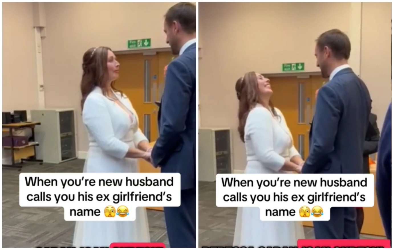 Γαμπρός έγινε viral – Eίπε κατά λάθος το όνομα της πρώην του την ώρα του μυστηρίου (βίντεο)