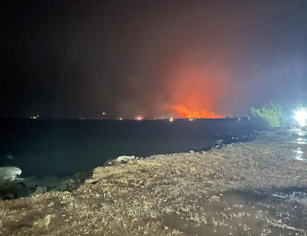 Χωρίς ενεργά μέτωπα η μεγάλη φωτιά στη Θάσο