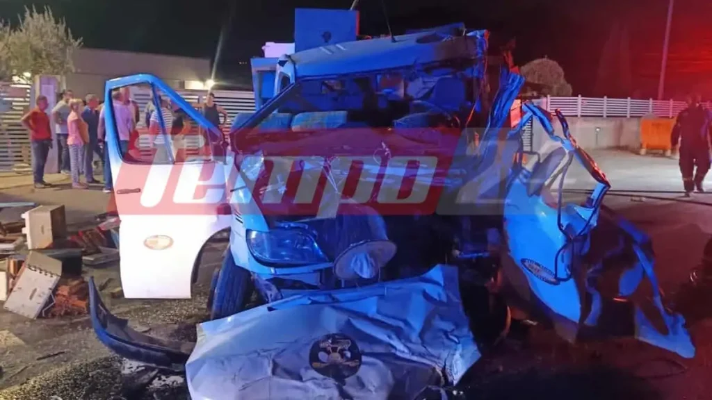 Αχαΐα: Θανατηφόρα σύγκρουση νταλίκας με φορτηγάκι – Ένας νεκρός