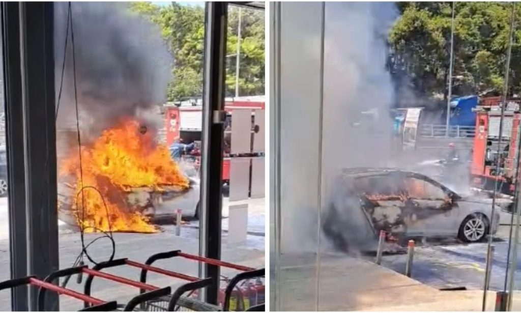 Ρέθυμνο: ΙΧ «τυλίχθηκε» στις φλόγες εν κινήσει στον κόμβο Ατσιποπούλου – Δείτε βίντεο