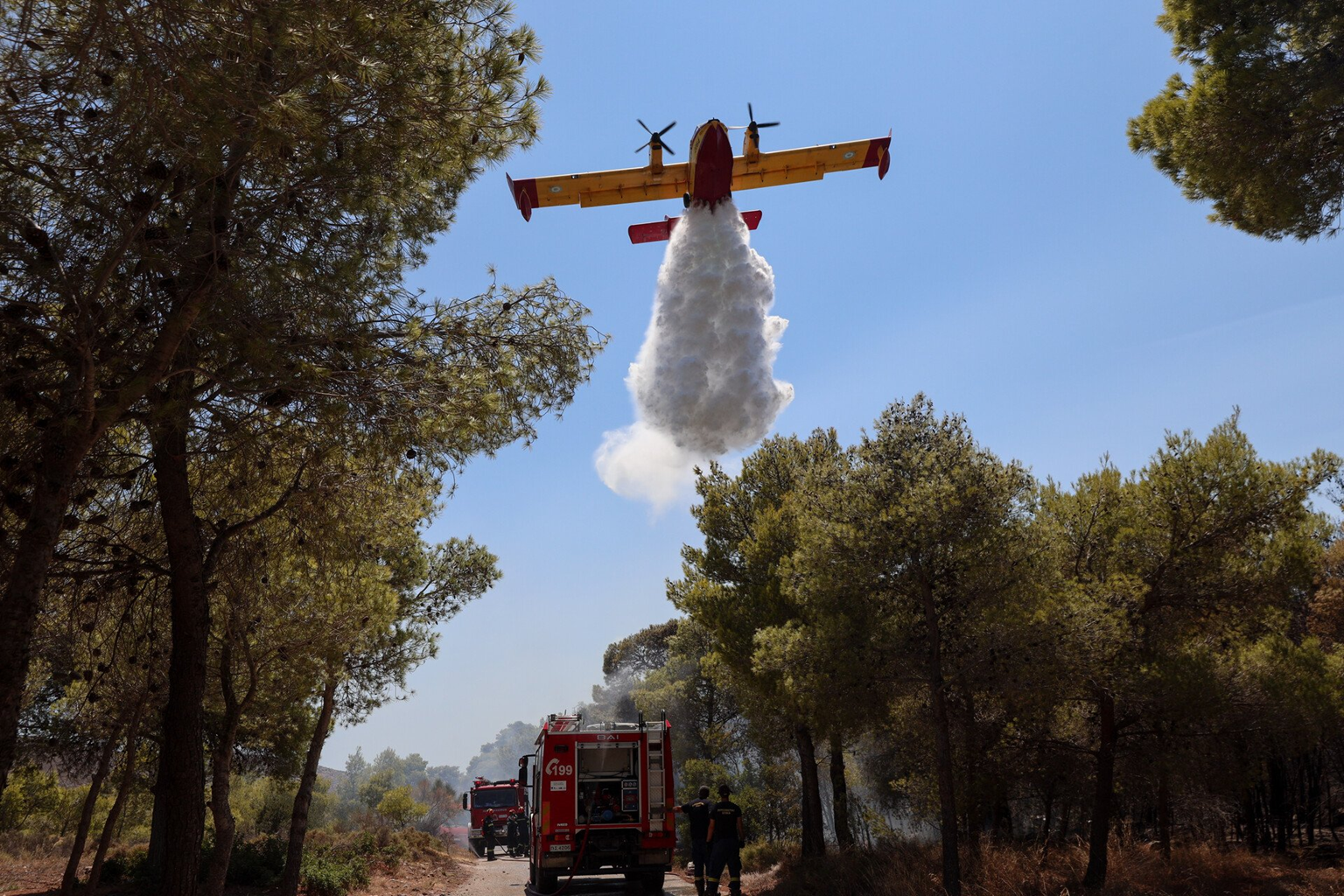 Μεγάλη φωτιά στην Κεφαλονιά: Διακοπή ρεύματος σε πολλές περιοχές