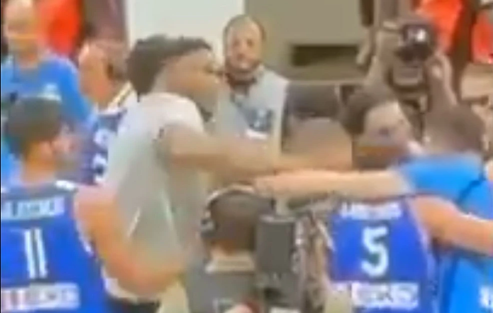 Γιάννης Αντετοκούνμπο: Η δυνατή φάπα που έριξε στον  Γιαννούλη Λαρεντζάκη για άγνωστη αιτία