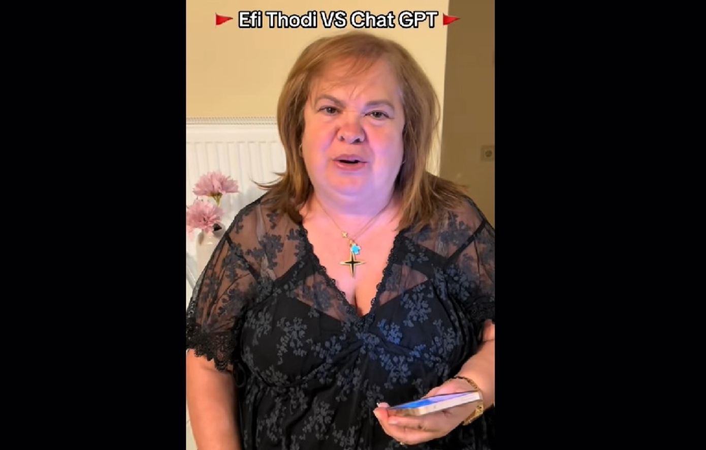 Η Έφη Θώδη τα «έχωσε» στο ChatGPT και εκείνο της απάντησε πως πρέπει να την δει… ψυχολόγος (βίντεο)