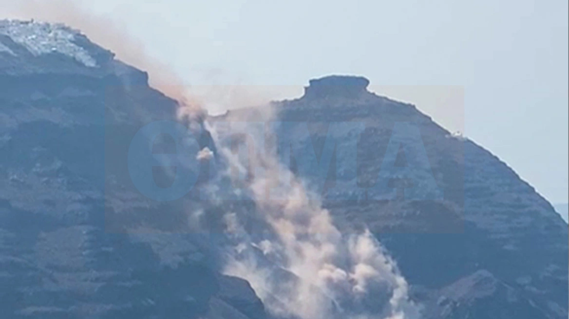 Δήμος Σαντορίνης για κατολίσθηση: «Από τις εκτιμήσεις των αρμοδίων προκύπτει ότι δεν τίθεται θέμα επικινδυνότητας»