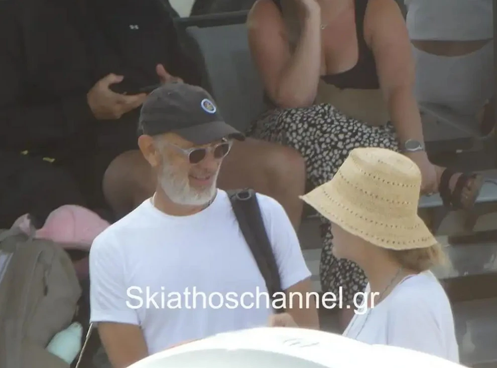 Στη Σκιάθο  Τομ Χανκς και Ρίτα Γουίλσον – Ο Αμερικανός ηθοποιός αναχώρησε στη συνέχεια για το Λονδίνο