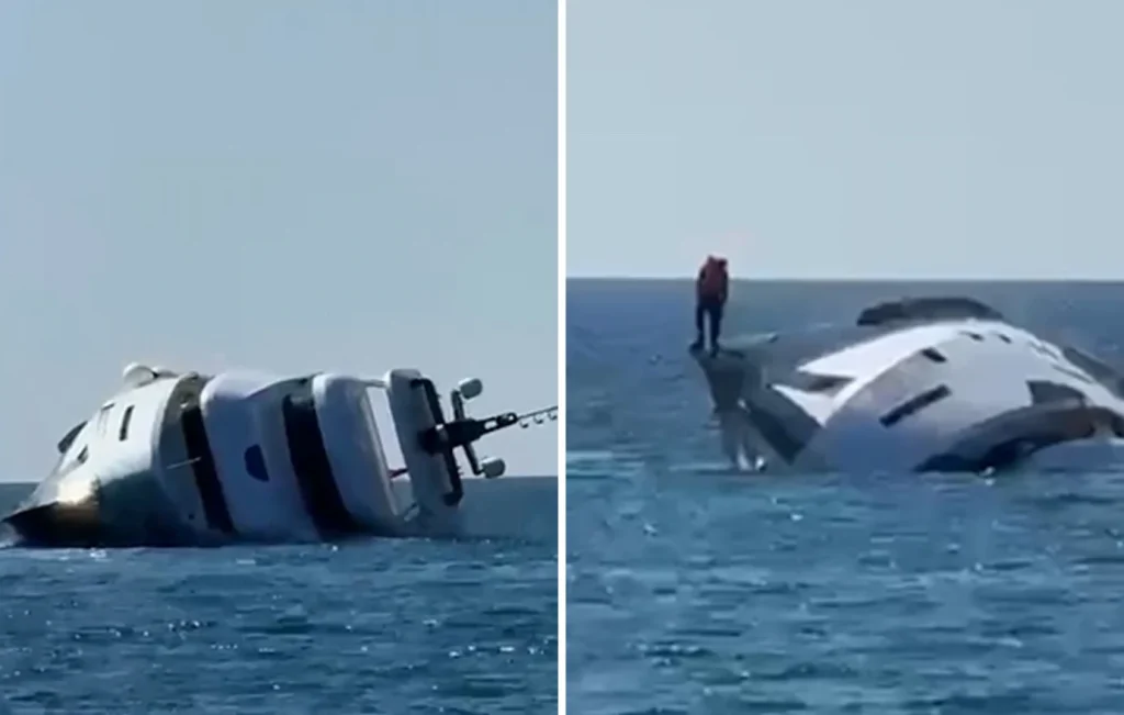 Βίντεο: Η στιγμή που πολυτελής θαλαμηγός αξίας 800.000 ευρώ βυθίζεται στην Τουρκία 