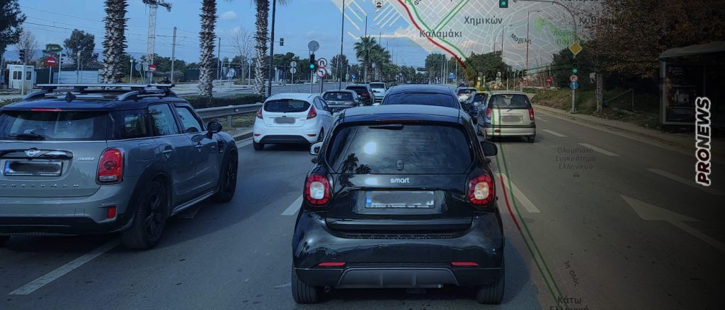 «Έμφραγμα» στην παραλιακή λεωφόρο Ποσειδώνος της Αθήνας: Για 10 χλμ. χρειάστηκαν 54′!