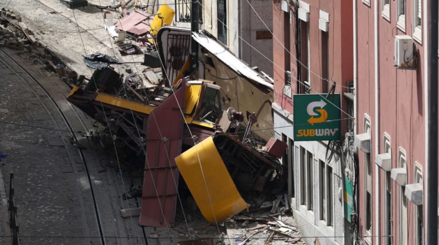 Εκτροχιασμός τελεφερίκ στη Λισαβόνα: Έσπασε καλώδιο που συνέδεε τα δύο βαγόνια – Τι αναφέρει έκθεση