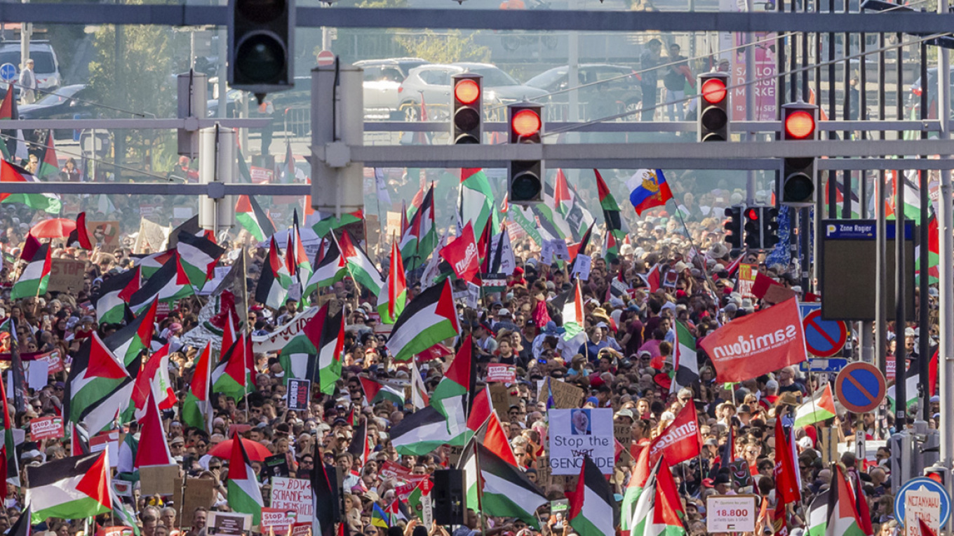 Βέλγιο: Πάνω από 70.000 πολίτες διαδήλωσαν υπέρ της Παλαιστίνης – Δείτε βίντεο