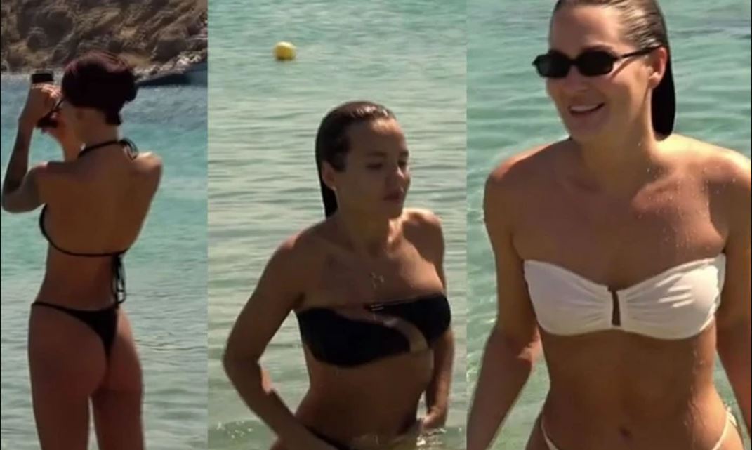 Ρωσίδες καλλονές εντυπωσίασαν την Μύκονο με τις καλλίγραμμες καμπύλες τους – Δείτε βίντεο