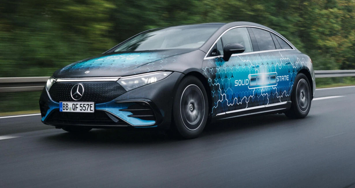 Mercedes-Benz EQS μπαταρίας στερεάς κατάστασης διένυσε 1.205 km
