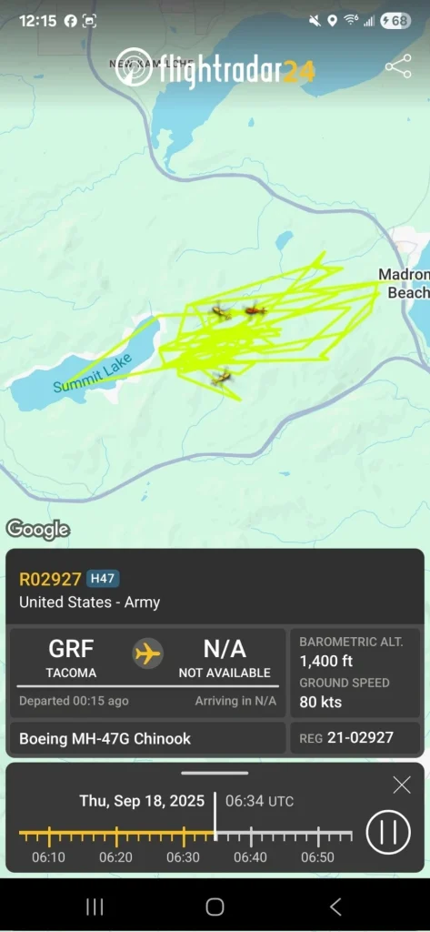 Στρατιωτικό ελικόπτερο αγνοείται στην Ουάσιγκτον – Φόβοι για συντριβή κοντά στη βάση JBLM