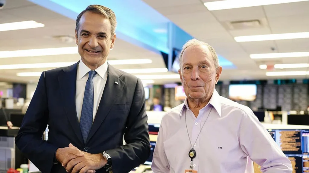 Μάικλ Μπλούμπεργκ: «Η Ελλάδα έχει αναδειχθεί ισχυρότερη υπό την ηγεσία του Κ.Μητσοτάκη»