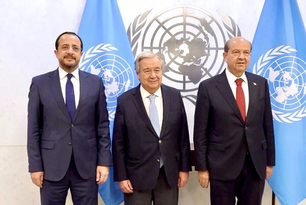 Τριμερής συνάντηση Ν.Χριστοδουλίδη – Α.Γκουτέρες – Ε.Τατάρ για το Κυπριακό