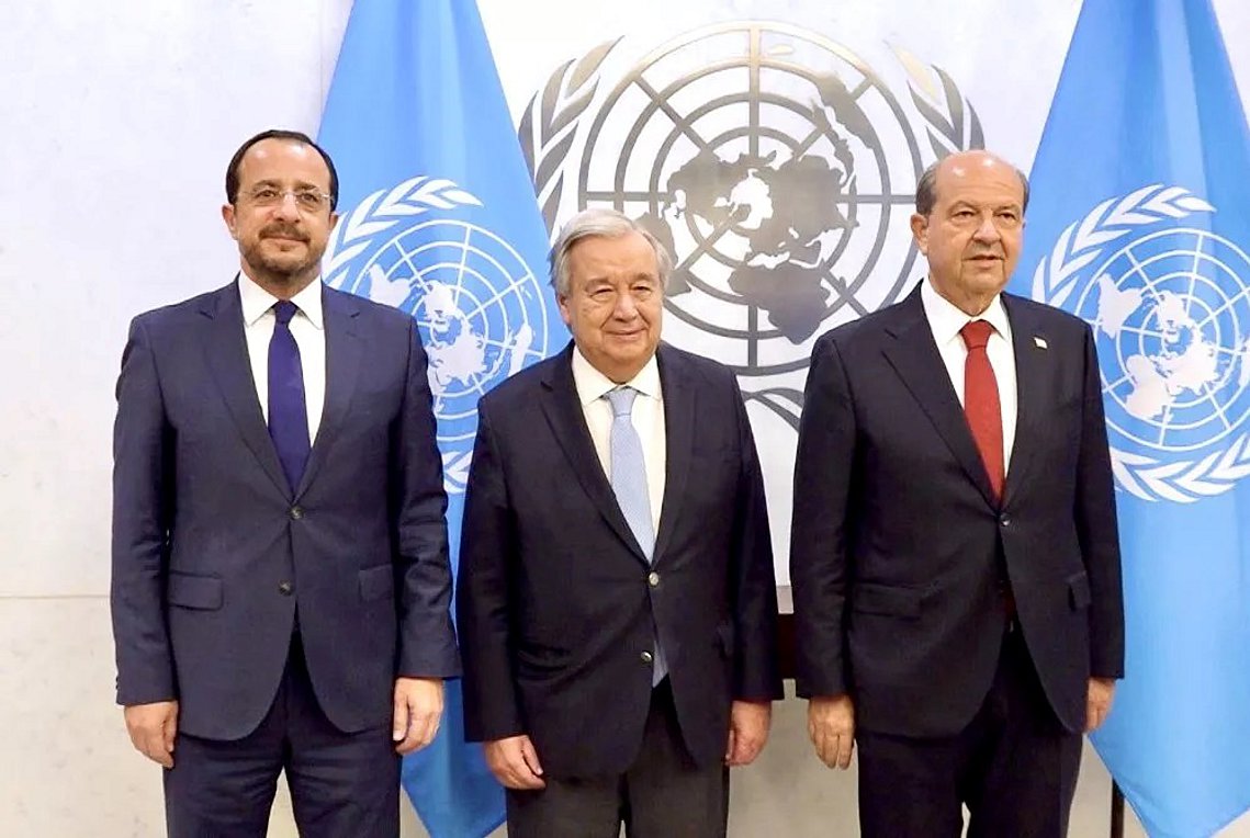 Τριμερής συνάντηση Ν.Χριστοδουλίδη – Α.Γκουτέρες – Ε.Τατάρ για το Κυπριακό