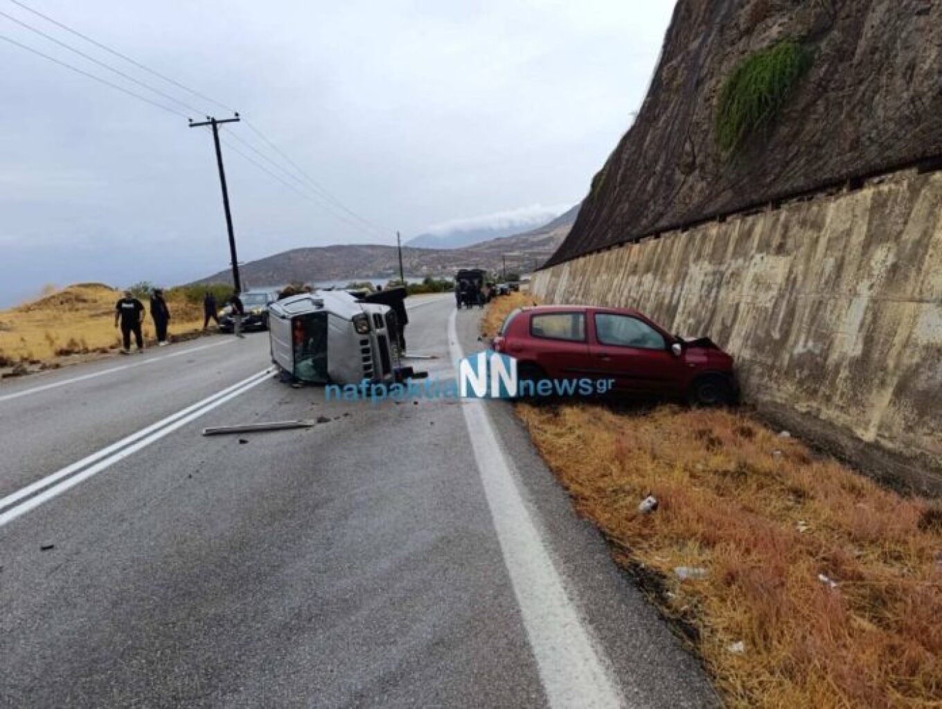 Τραγικό τέλος: Νεκρά τα δύο από τα τρία άτομα στο τροχαίο δυστύχημα στο Γαλαξίδι