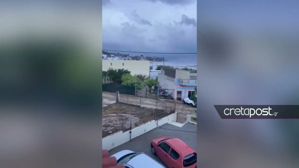 Θεομηνία στην Κρήτη: Πλημμύρισαν δρόμοι στο Μεσαρά – Μικρές κατολισθήσεις σε περιοχές της Βιάννου (βίντεο)