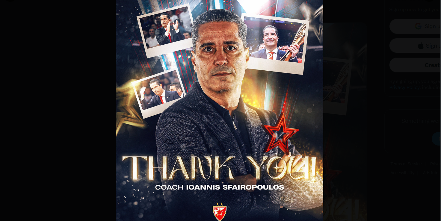 Euroleague: Ερυθρός Αστέρας – Παρελθόν ο Γιάννης Σφαιρόπουλος