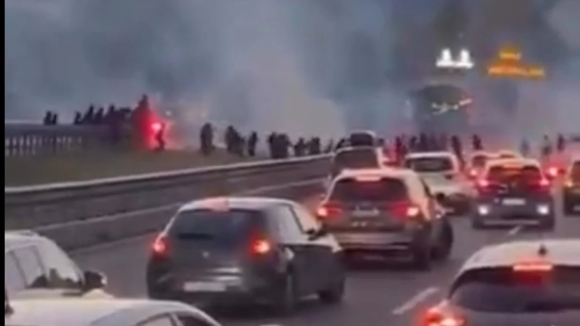 Ιταλία: Άγριο ξύλο σε αυτοκινητόδρομο μεταξύ χούλιγκαν ομάδων της Γ’ Εθνικής – Δείτε βίντεο
