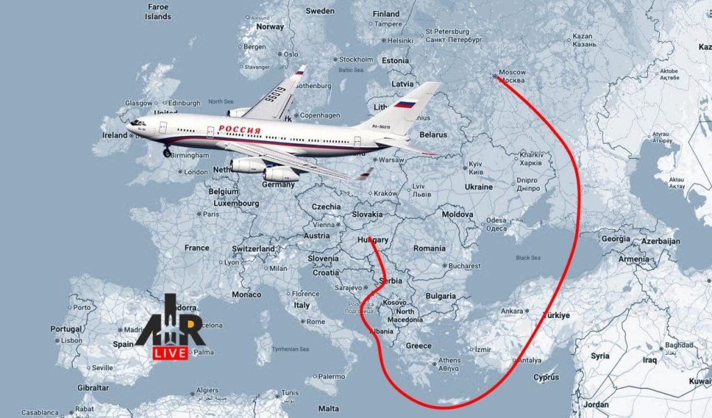 Η διαδρομή των 5.000 χλμ. που θα ακολουθήσει ο Β.Πούτιν για να φτάσει στην Βουδαπέστη και να συναντηθεί με Ν.Τραμπ!