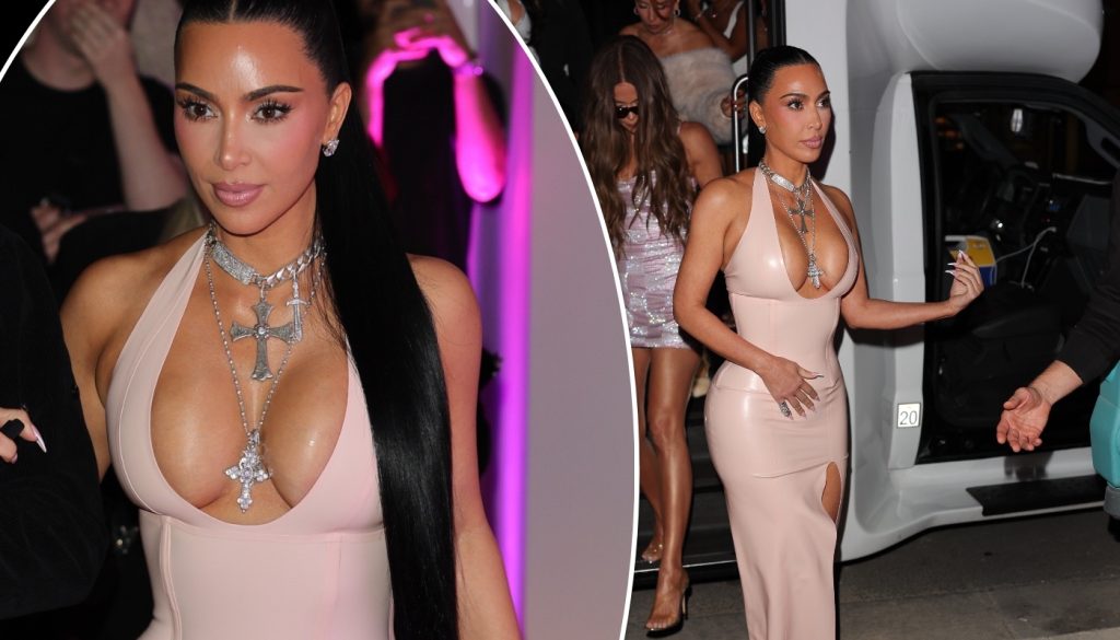 «Μαγνήτισε» τα βλέμματα η Κιμ Καρντάσιαν με εφαρμοστό φόρεμα και ντεκολτέ που κόντεψε να «ξεχειλίσει» (φώτο-βίντεο)