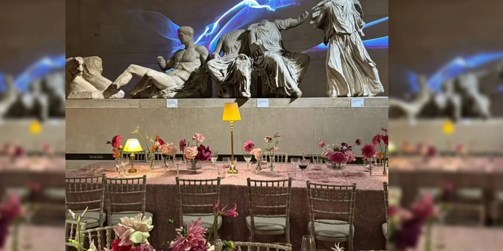 Σάλος με το δείπνο που οργάνωσε το Βρετανικό Μουσείο στην αίθουσα των Γλυπτών του Παρθενώνα (φώτο)