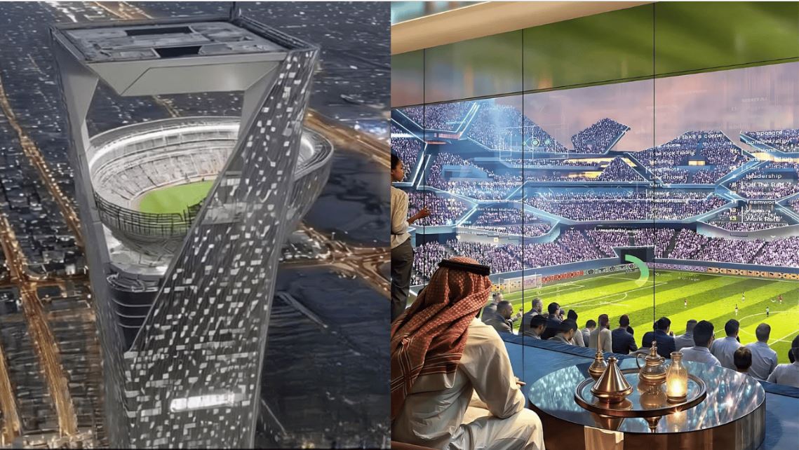Sky Stadium: Η Σαουδική Αραβία ετοιμάζει γήπεδο σε ουρανοξύστη – Θα βρίσκεται 350 μέτρα πάνω από το έδαφος (βίντεο)