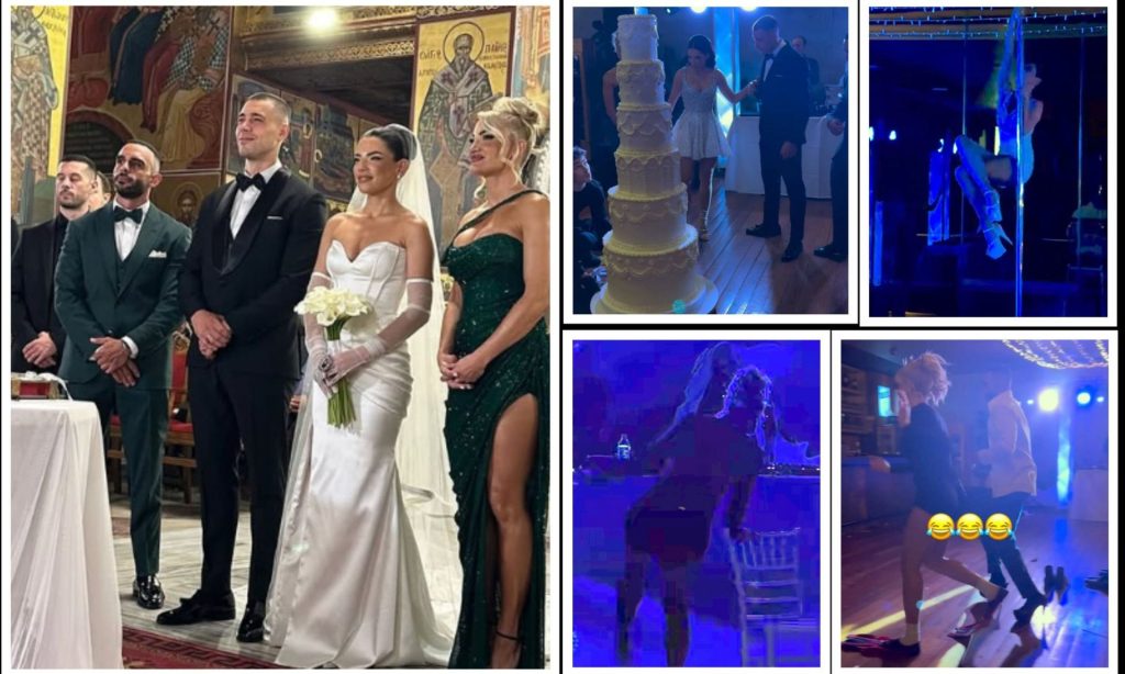 Ο «καυτός» χορός της Ι.Τούνη στο γάμο της Σ.Πάσσαρη, η παραλίγο τούμπα και το pole dancing της νύφης (βίντεο)