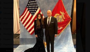 Ο Ν.Δένδιας συναντήθηκε με την Κ.Γκίλφοϊλ στην εκδήλωση για την 250ή επέτειο των πεζοναυτών