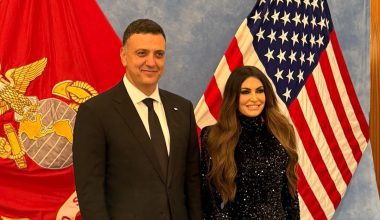 Ο Β.Κικίλιας στην πρώτη δεξίωση της νέας Αμερικανίδας πρέσβειρας Κίμπερλι Γκίλφοϊλ