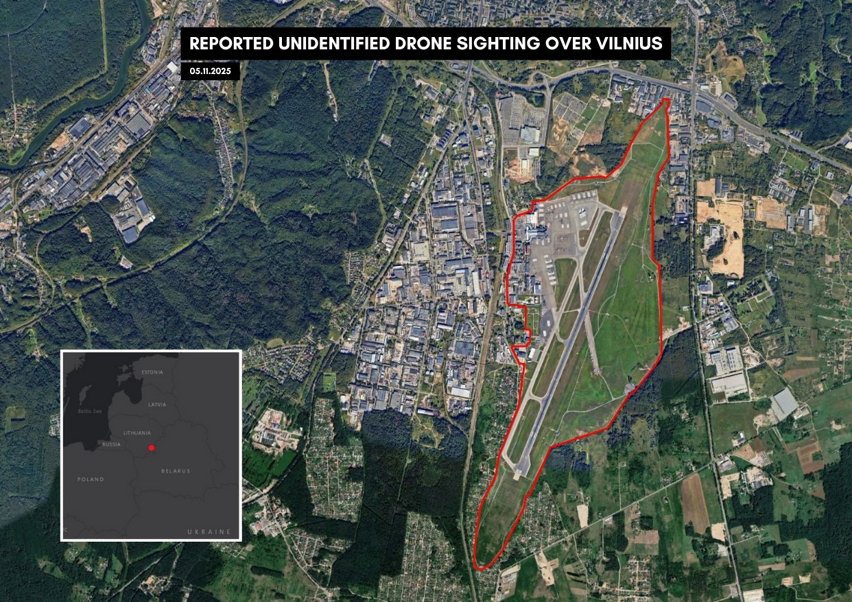 Η Λιθουανία έκλεισε για πολλοστή φορά τον εναέριο χώρο της μετά την ανίχνευση… άοπλου drone