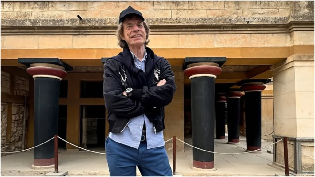 Ο Μικ Τζάγκερ στην Κρήτη: Ανέβασε φωτογραφίες από την επίσκεψή του στην Κνωσό