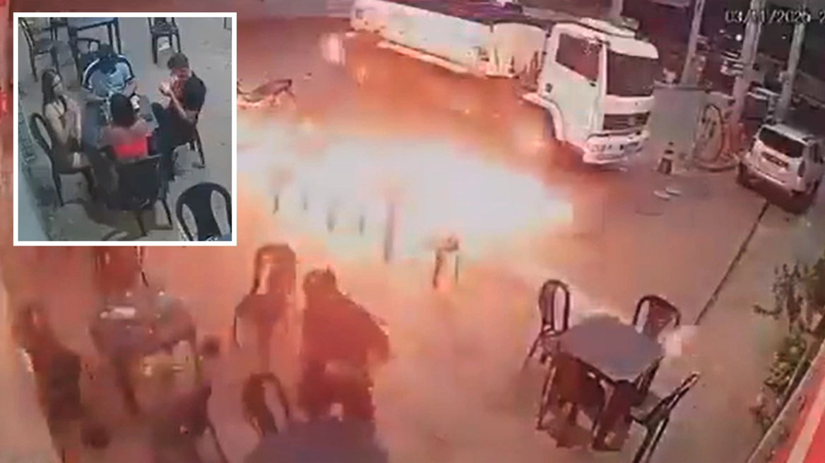 Βραζιλία: H στιγμή που άνδρας ανάβει τσιγάρο δίπλα σε βενζινάδικο και ξεσπά τεράστια πυρκαγιά (βίντεο)