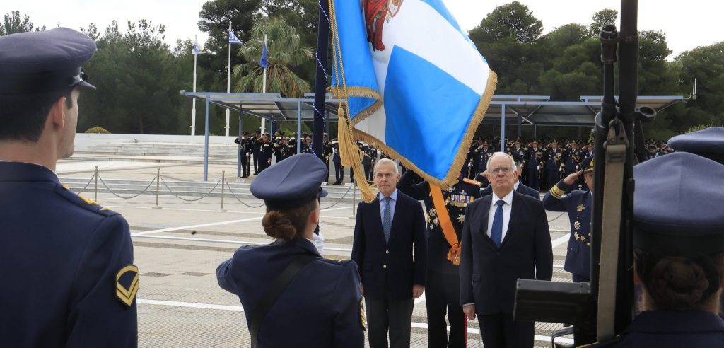 Ο πρόεδρος της Δημοκρατίας στην τελετή του Προστάτη της Πολεμικής Αεροπορίας στο Τατόι